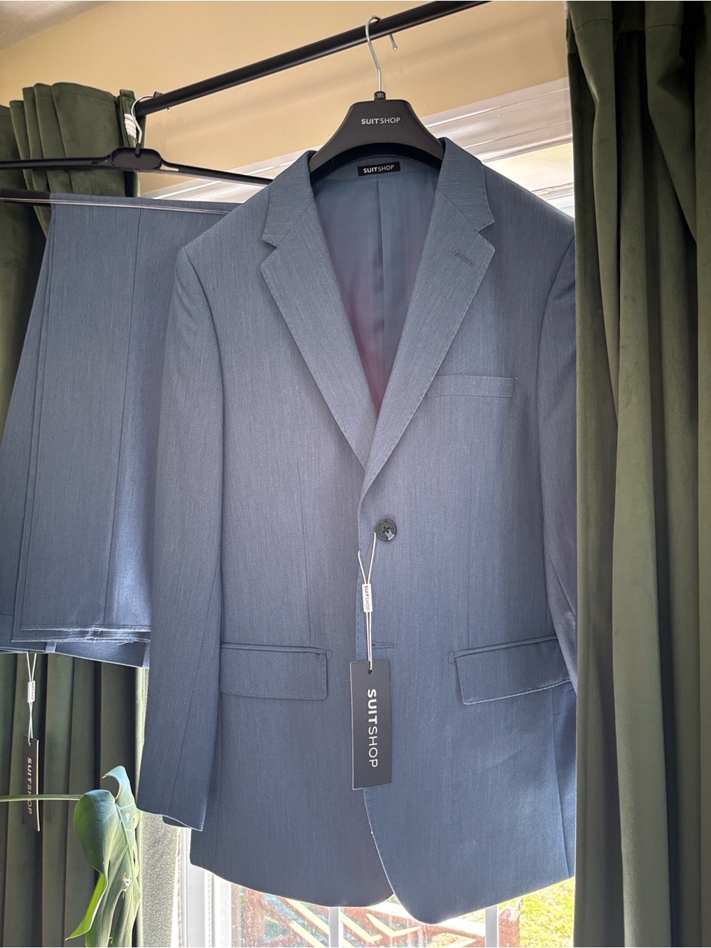 Men's Light Blue Two-Piece Suit Jacket & Trousers from Suitshop